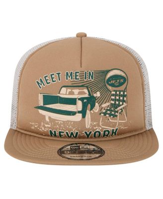 Men's Tan New York Jets Meet Me 9FIFTY Snapback Hat