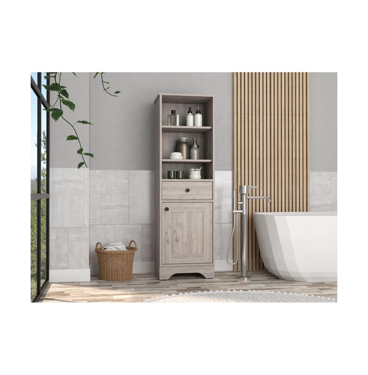 Alaskan Linen Cabinet - Light gray