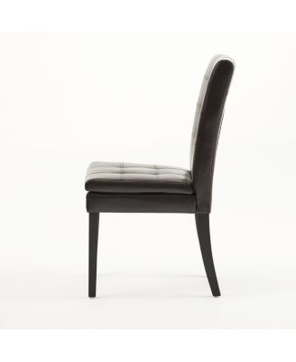 Barrington Bonded Leather Tufted Dining Chair