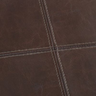 Streamdale Faux Leather Storage Ottoman With Tray Tops