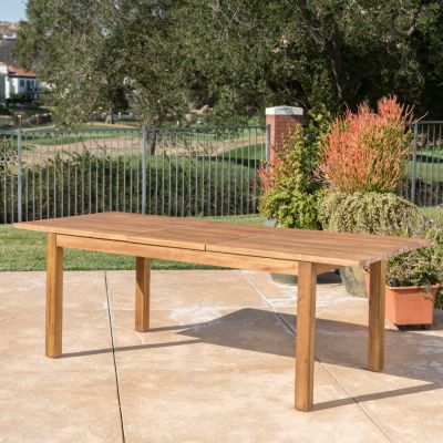 Streamdale Rustic Acacia Expandable Dining Table