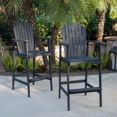 Streamdale Acacia Wood Outdoor Barstools Comfort and Style