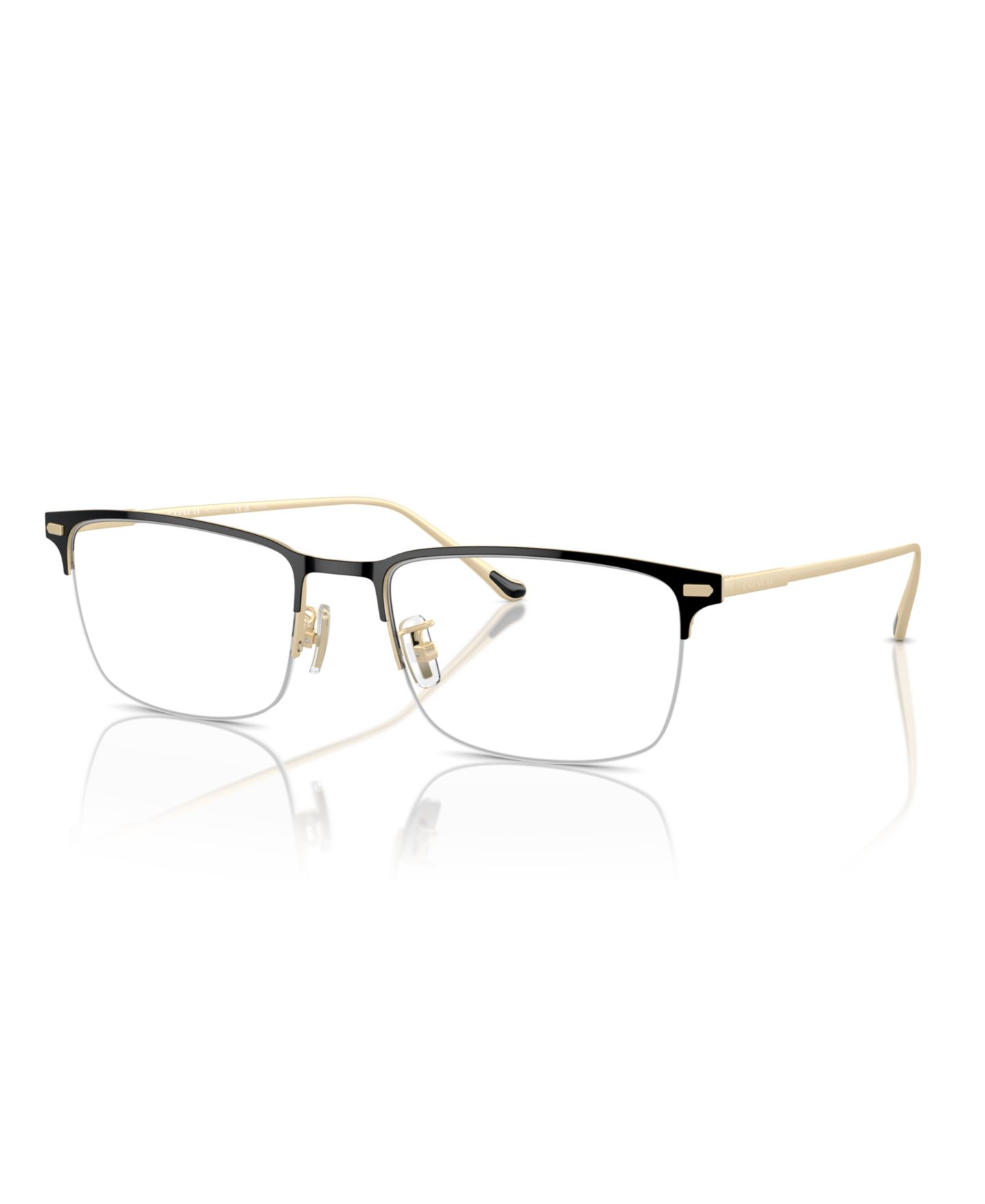 Мужские очки COACH Man Rectangle Titanium HC5172T Eyeglasses, цвет: Чёрный — фото 8