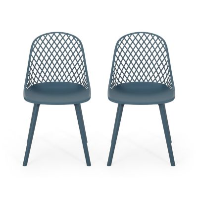 Streamdale Lily Modern Outdoor Dining Chair With Diamond Mesh