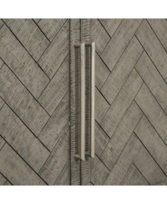 Pine Veneer Storage Cabinet with Adjustable Shelves