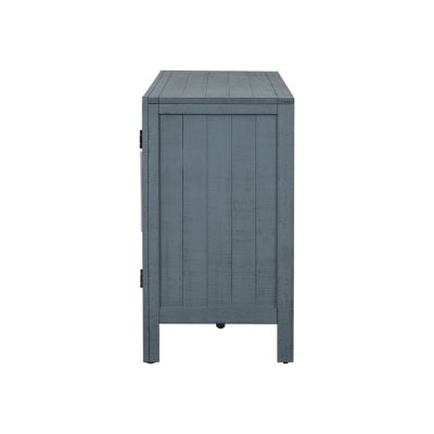 Pine Veneer Storage Cabinet with Adjustable Shelves