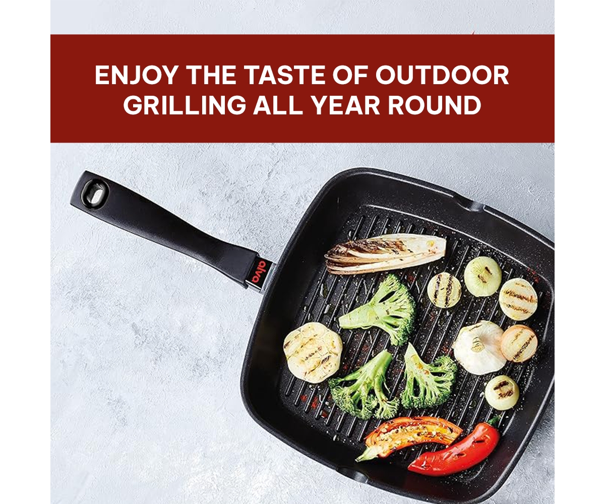 Alva Energy Ceramic Coated Cast Aluminum Grill Pan 11