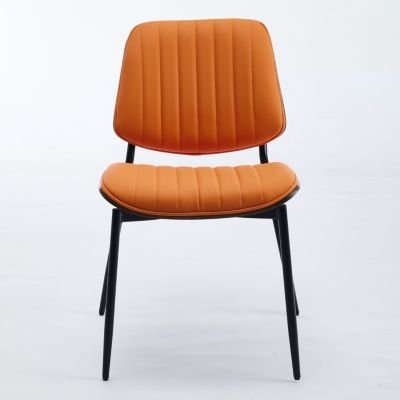 Streamdale Mid-Century Modern Faux Leather Dining Chairs (Set Of 2)