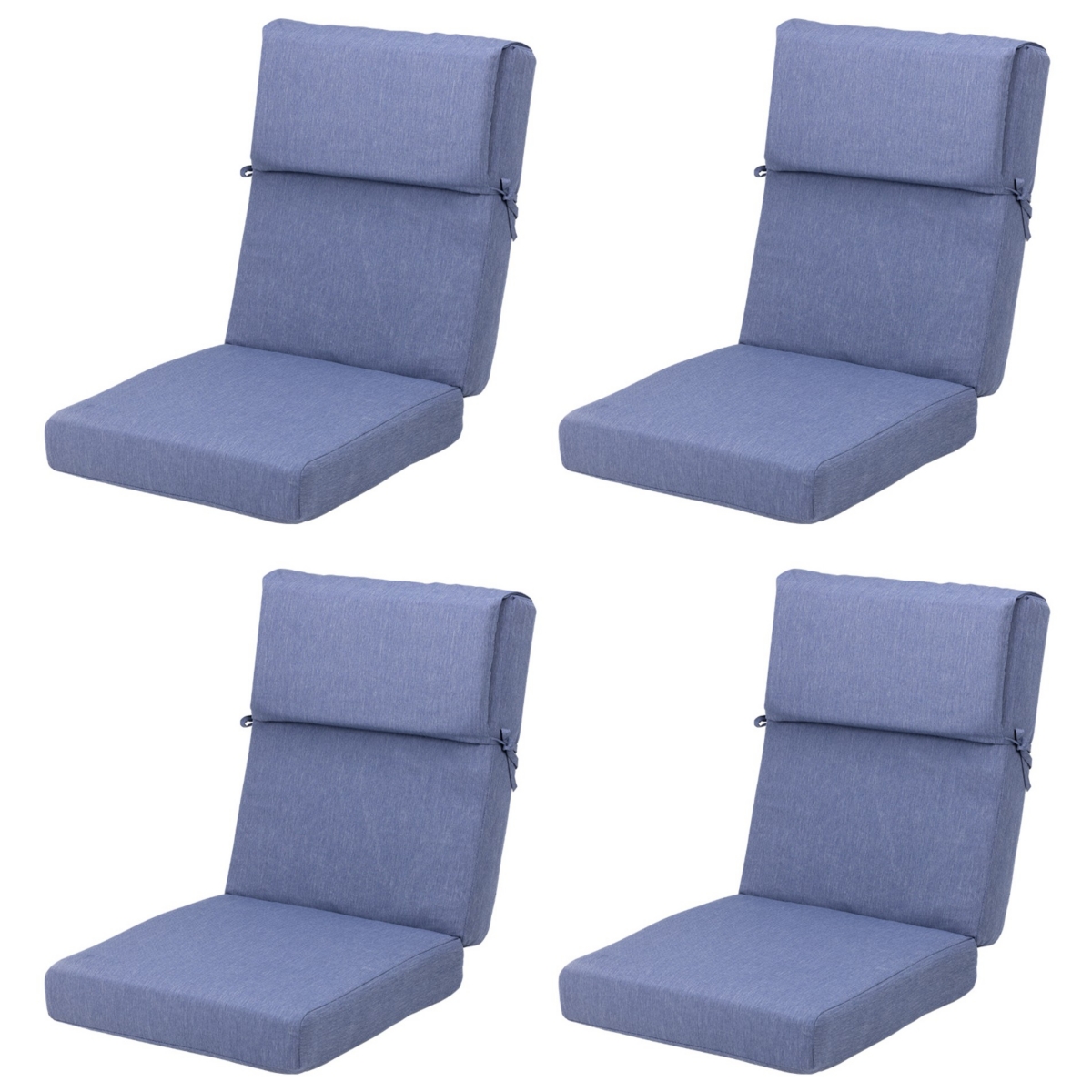 Aoodor Outdoor Chair Cushion 20.5x20.5x4.33 inches Patio Furniture Seat Cushion - Set of 4
