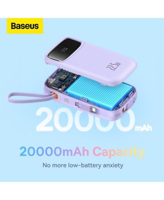 Portable Charger Power Bank,22.5W 10000mAh Fast Charging Portable Phone Charger, Purple