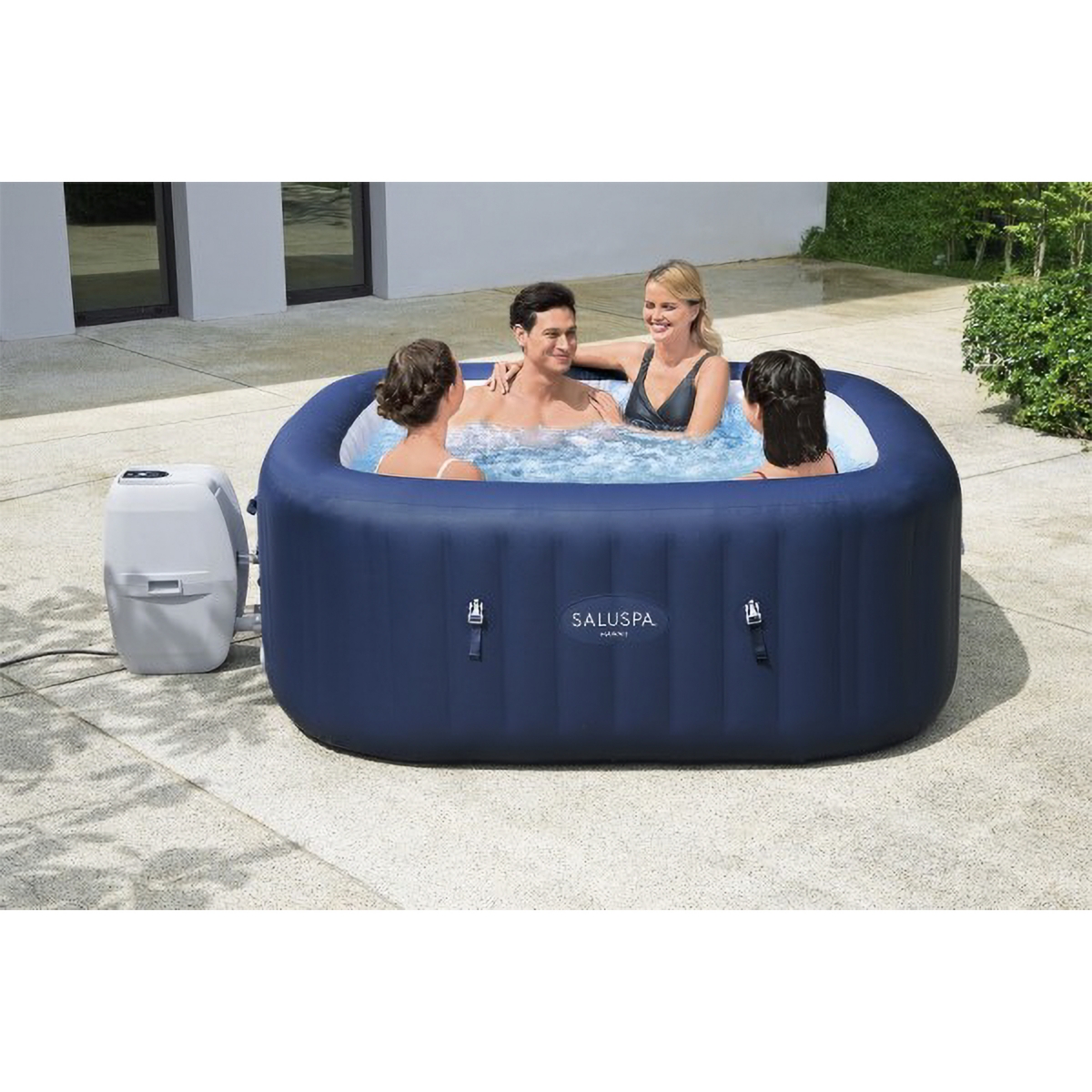 Bestway SaluSpa Hawaii AirJet Inflatable Hot Tub with 114 Soothing Jets,- Blue