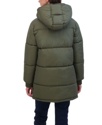 Juniors' Juniors' Hooded 3/4 Puffer Coat