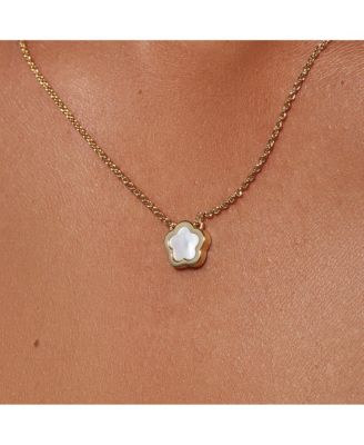 Mother of Pearl Inlay Flower Pendant - Saya