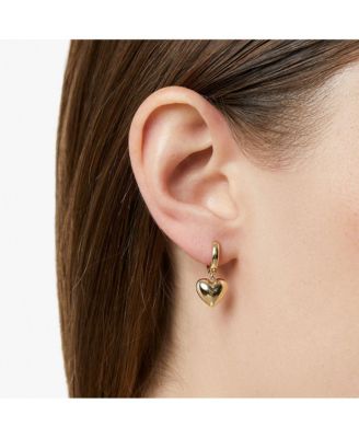 Puffed Heart Hoops - Jessica