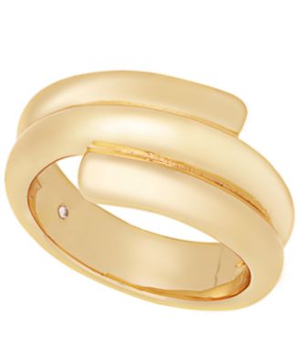 Silver Plated or 18k Gold Plated Brass Coil Ring