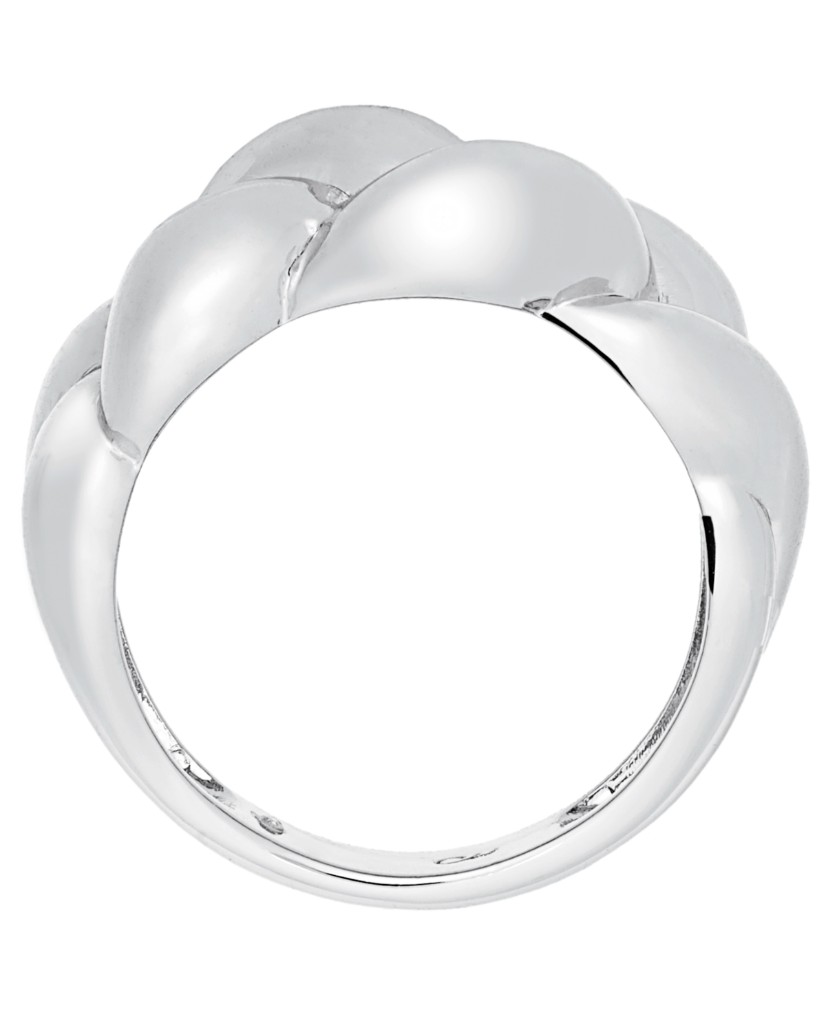 And Now This Silver Plated or 18k Gold Brass Puff Braided Ring