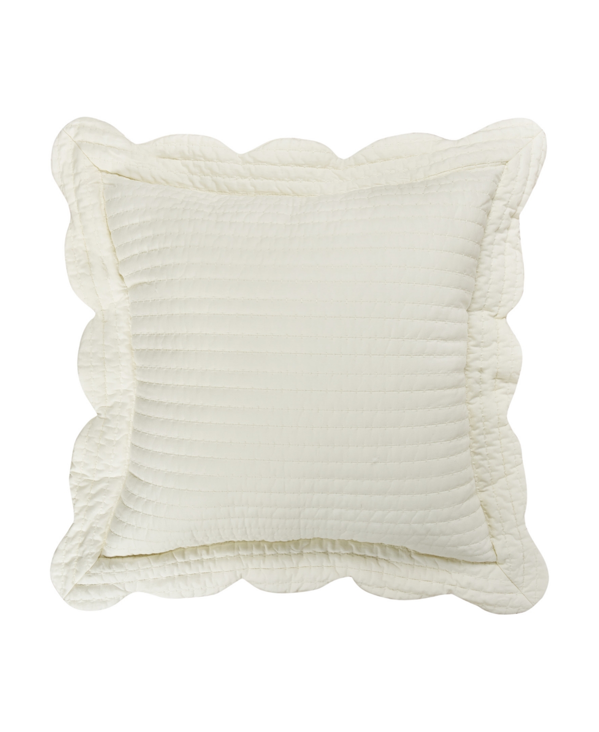 Piper Wright Amherst Quilted Sham, Euro - Cream