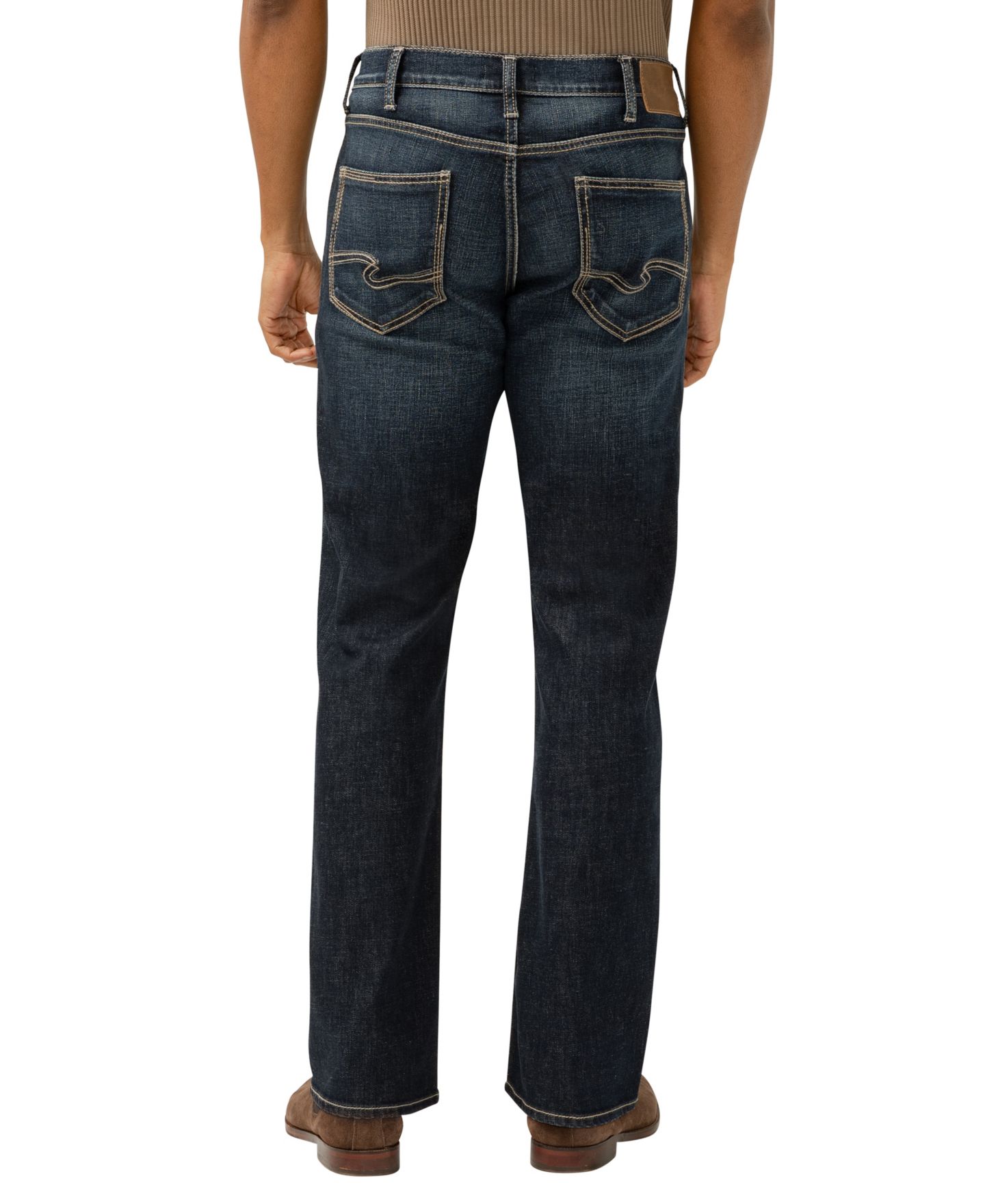 Мужские джинсы Silver Jeans Co. Zac Relaxed Fit Straight Leg, цвет: Индиго — фото 2
