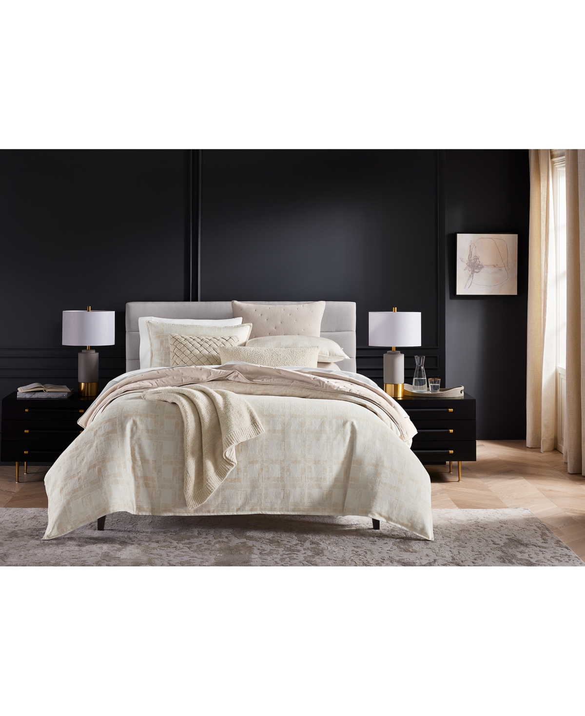 Hotel Collection Stucco Plaid 3-Pc. Comforter Set, King, Exclusively at Macy's