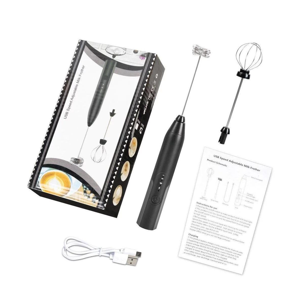 Cowin Electric Milk Frother Foamer Handheld 3 Speeds 1