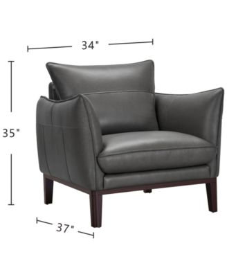 Kettner 34" Leather Chair, Created for Macy's