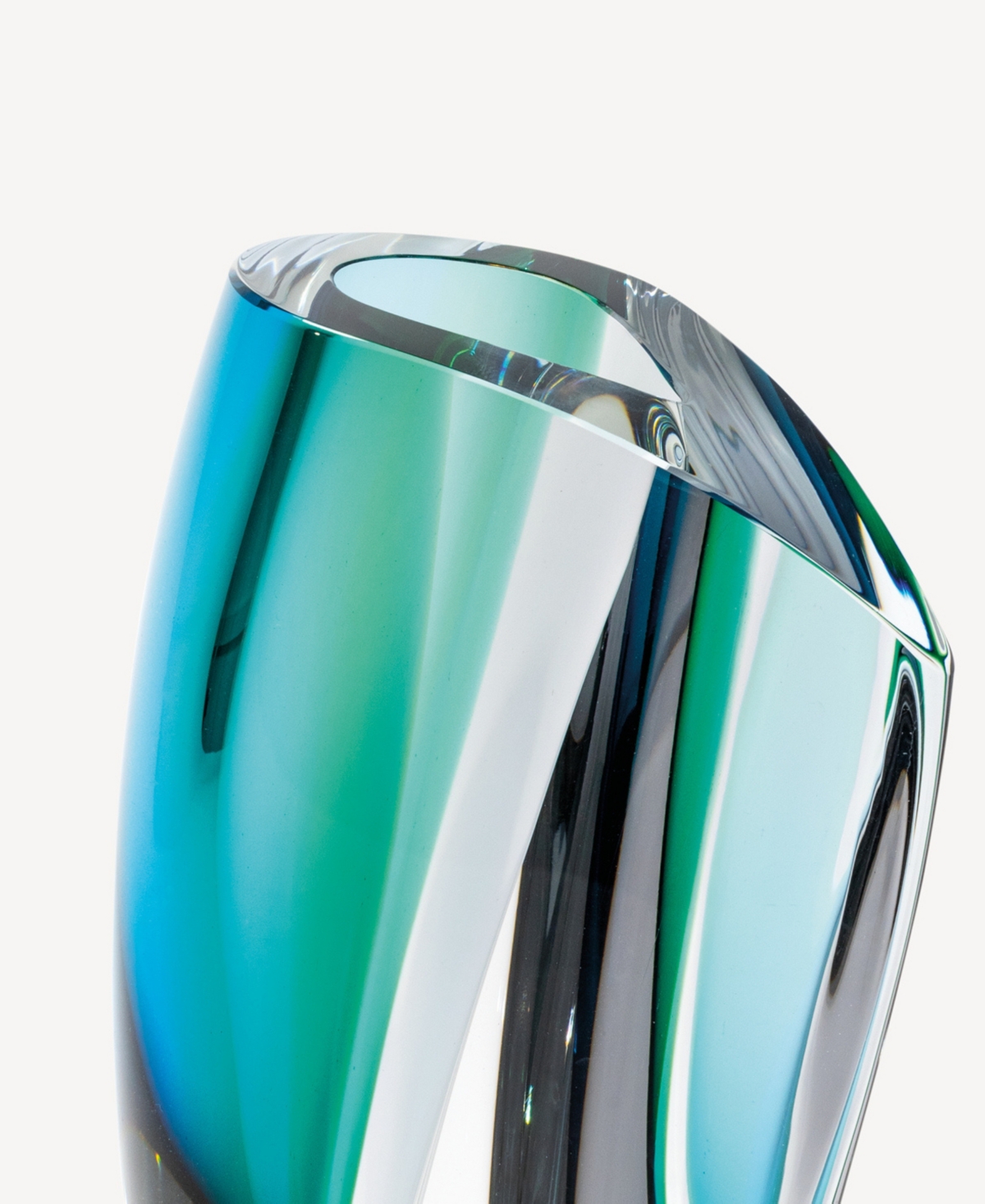 Kosta Boda Mirage Vase, Extra Large In Blue,green