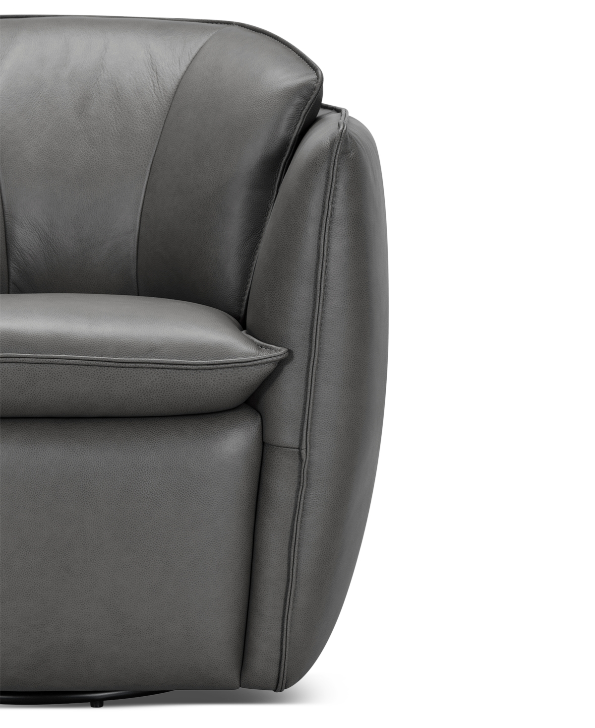 Kettner 32" Leather Swivel Chair, Created for Macy's