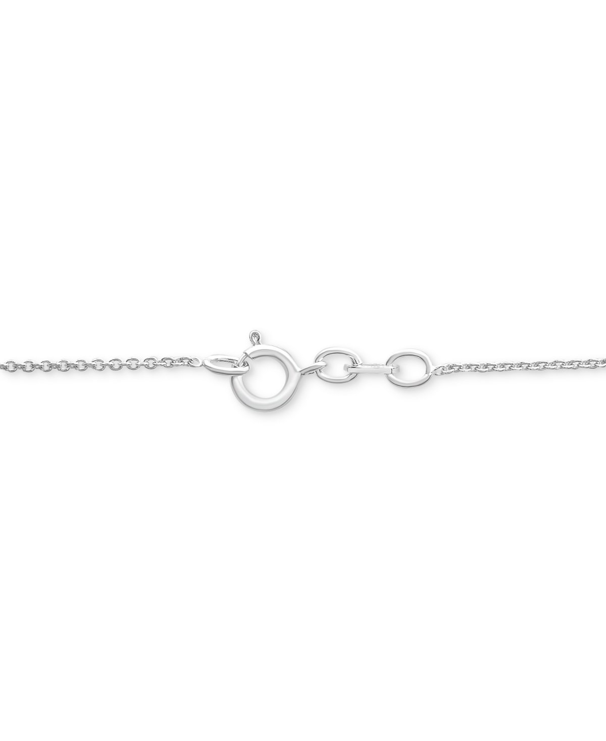 MACY'S DIAMOND CLUSTER 18" PENDANT NECKLACE (1/10 CT. T.W.) IN STERLING SILVER, CREATED FOR MACY'S (A $170  