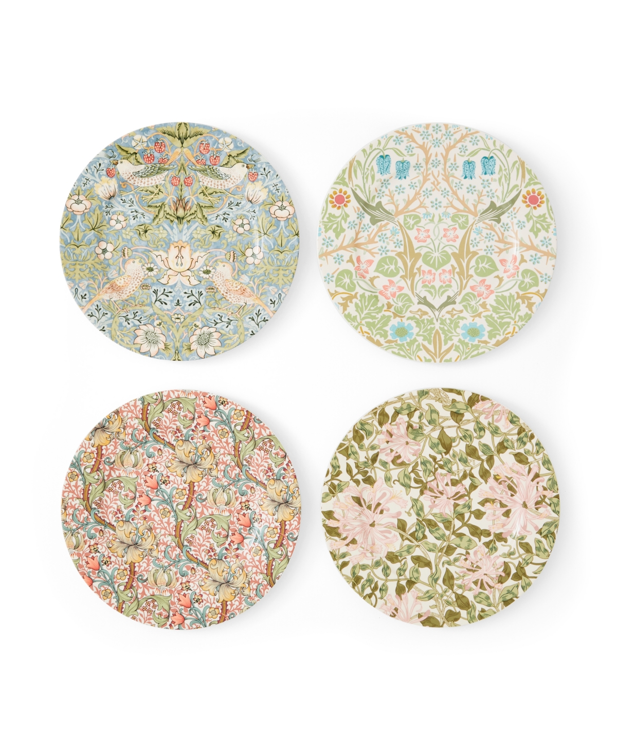 Morris & Co. Dessert Plates, Set of 4 - Multi