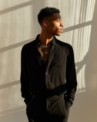 Men's Crete Long Sleeve Button Up Shirt - White 2XL