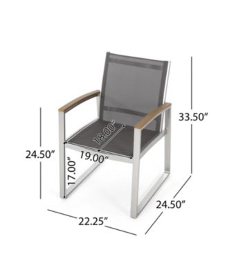 Streamdale Mid-Century Modern Outdoor Dining Chair