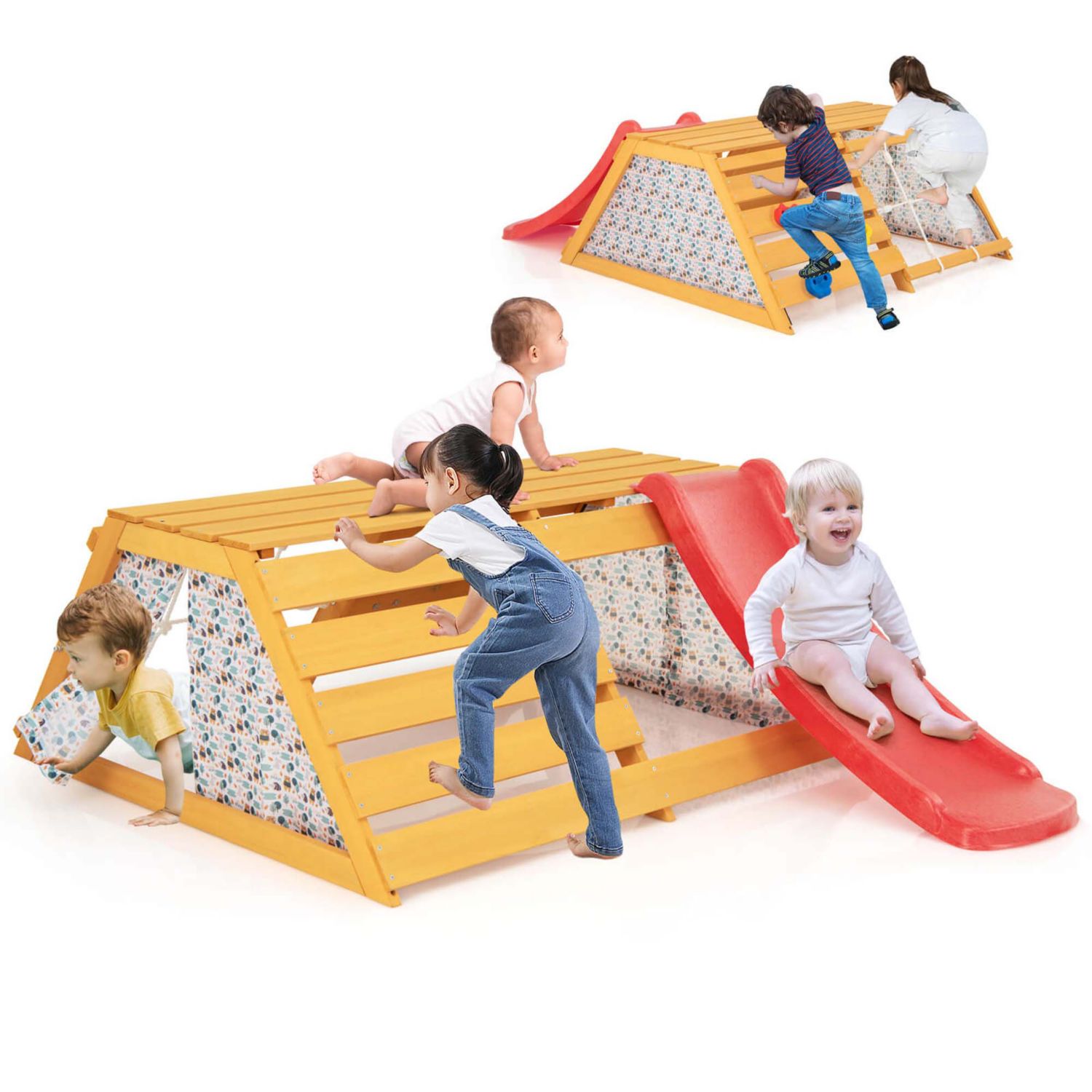 Ages 3-8 5-in-1 Indoor Jungle Gym