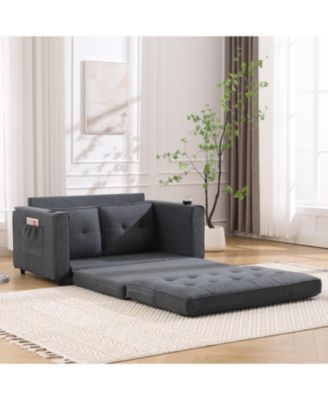 + 3-in-1 + Tufted + Storage & Cup Holders + Futon Sofa Bed