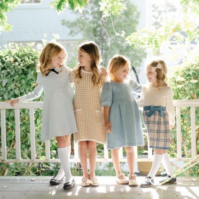 Toddler Girls Quilted Puff Sleeve Dress