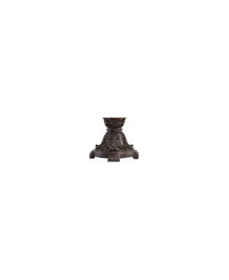 Traditional Rustic Urn Table Lamp with Table Top Dimmer 31.5" Tall Bronze Finish Bell Shade for Living Room Bedroom House Home