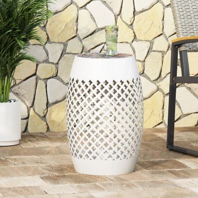 Roswell Outdoor Tile Mosaic Side Table