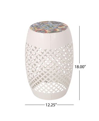 Roswell Outdoor Tile Mosaic Side Table