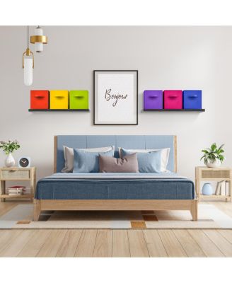 6-Pack 13-Inch Foldable Storage Cubes with Handles for Organizing Home, Shelves, Nursery, Playroom, Closet