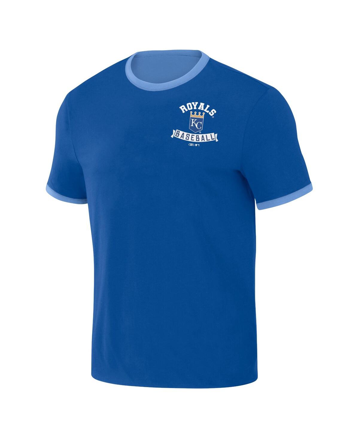 Fanatics Men'sLight Blue Kansas City Royals Two-Way Ringer Reversible T-Shirt - Royal, Light Blue