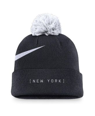 Nike Men's Navy New York Yankees Swoosh Peak Cuffed Knit Hat with