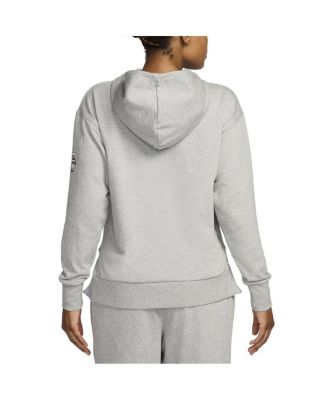 Women's Gray USA Basketball Authentic Practice Club Pullover Hoodie