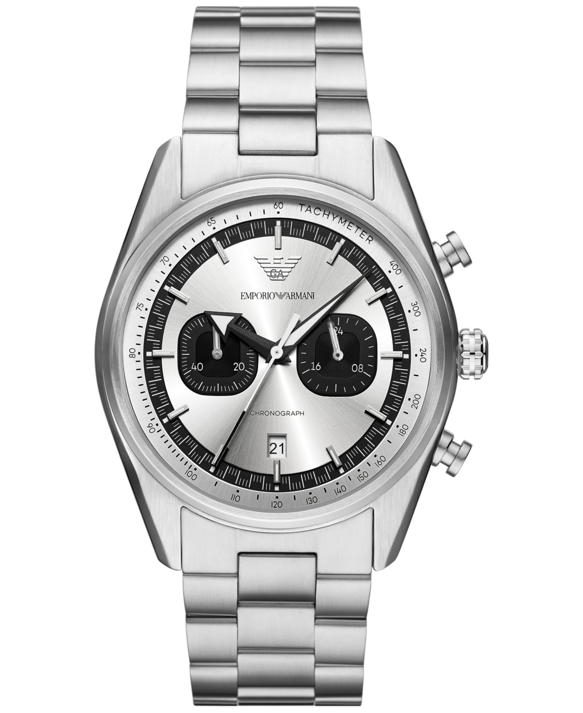 Emporio Armani Men's Chronograph Stainless Steel Bracelet Watch 42mm In No Color