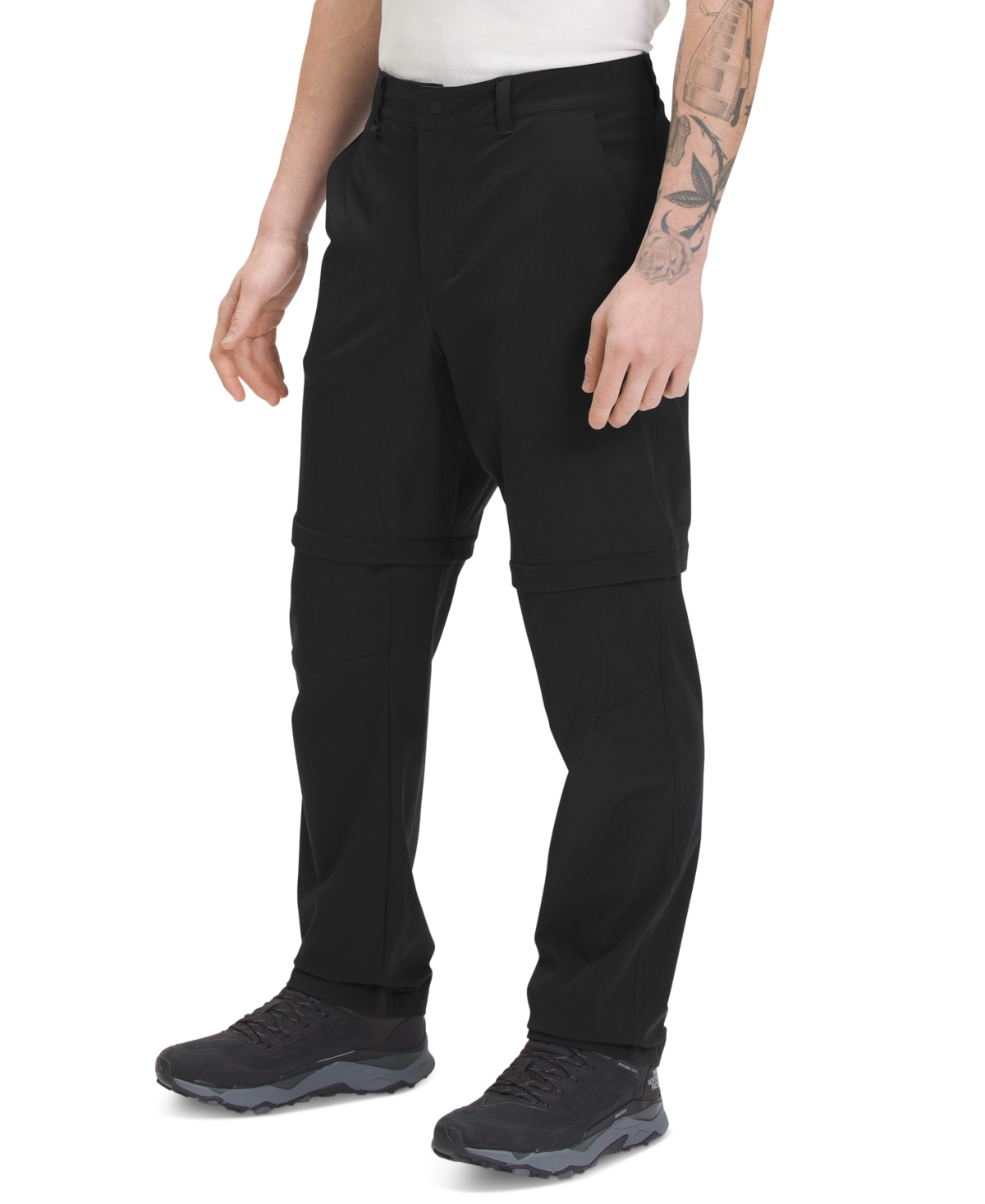 The North Face Black Paramount Convertible Trousers In Tnf Black-npf