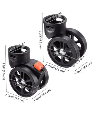 Set of 4 Swivel Replacement Wheel Caster with Locking Brake 360 Degree Rotate Caster for Makeup Case
