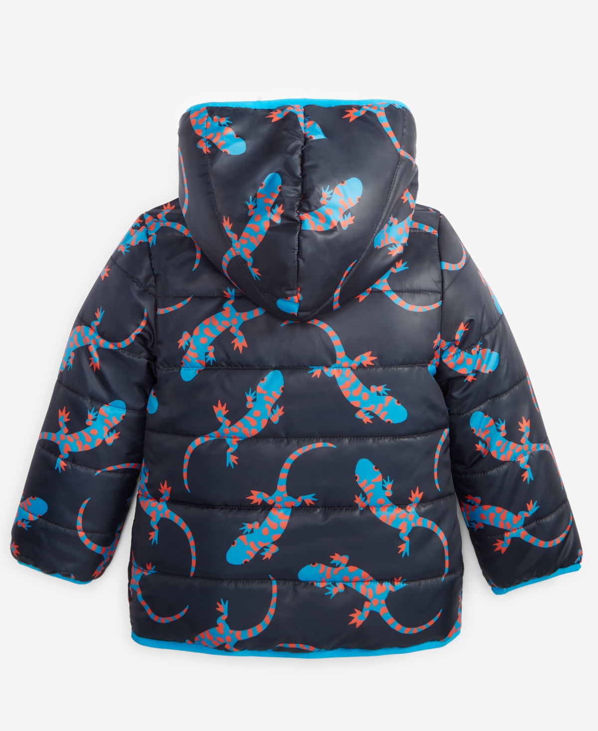 Epic Threads Toddler Boys Gecko Print Reversible Puffer Jacket, Created for Macy's