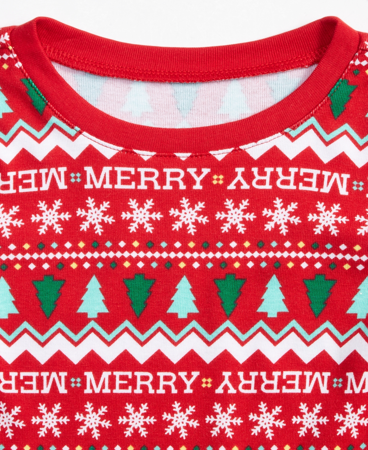 Holiday Lane Little & Big Kids Merry Mix It Cotton Snug Fit Matching Family Pajamas Set, Created for Macy's