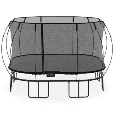 Kids Outdoor Jumbo Square 13 Ft Trampoline with Enclosure