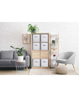 6 Pack 13 Inch Foldable Storage Cubes with Handles- for Organizing Home, Shelves, Nursery, Playroom, Closet and More