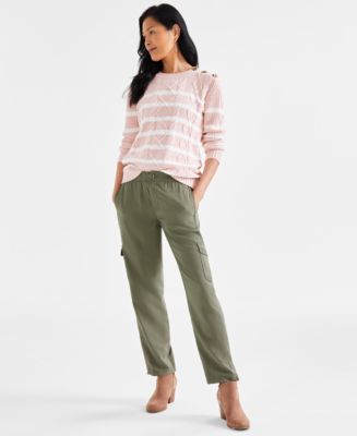 Style & Co Women's Soft Pull-On Cargo Pants, Created for Macy's - Macy's