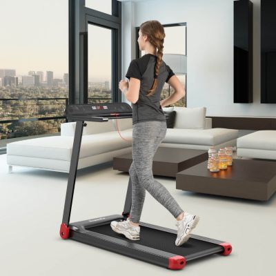 Folding Electric Compact Walking Treadmill with APP Control and Built-in Speaker Home Exercise Machine